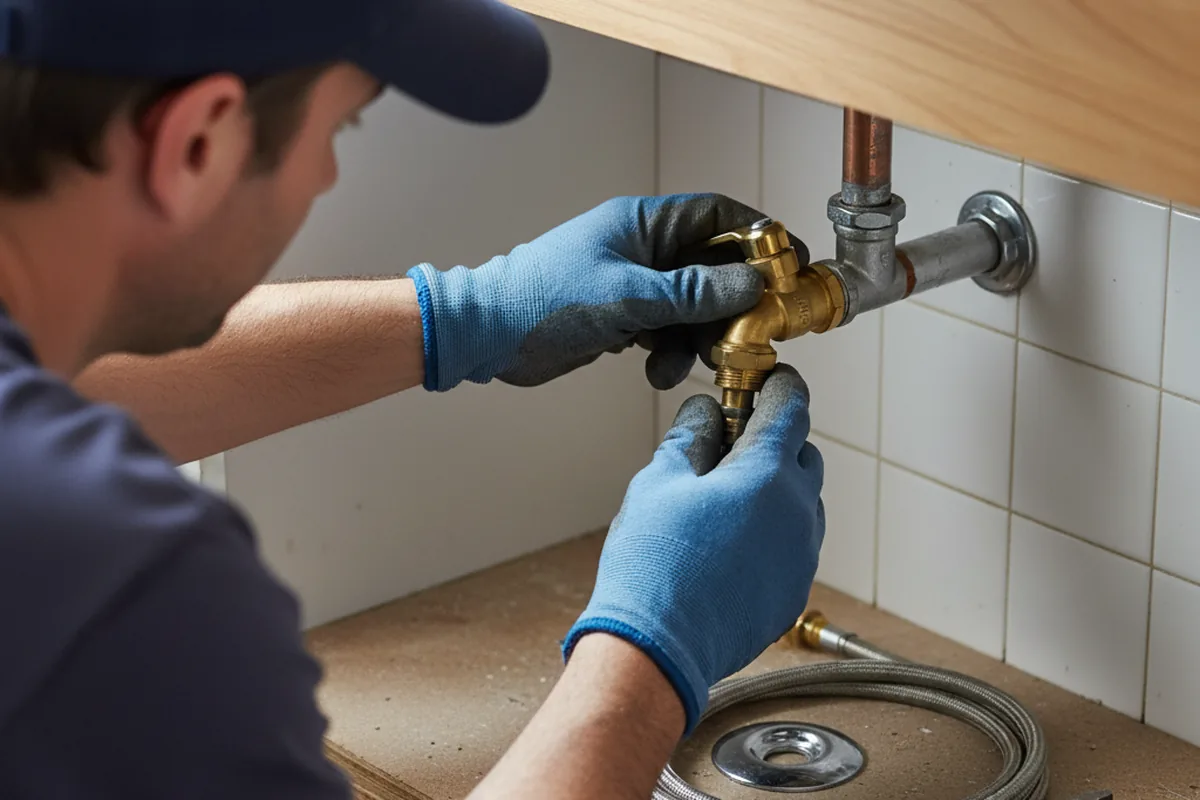 Shutoff valve and fitting work during Faucet and Fixture Repair in Fallbrook